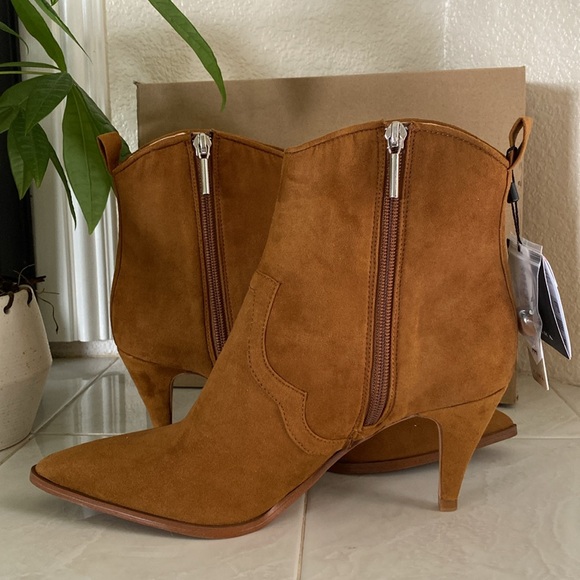 Zara Trafaluc heeled leather ankle booties - Picture 4 of 10